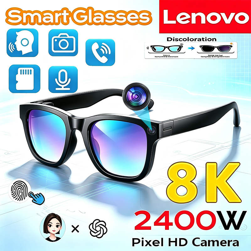 Smart Glasses Lens - Lenovo AI Akıllı Gözlük Bluetooth Çeviri