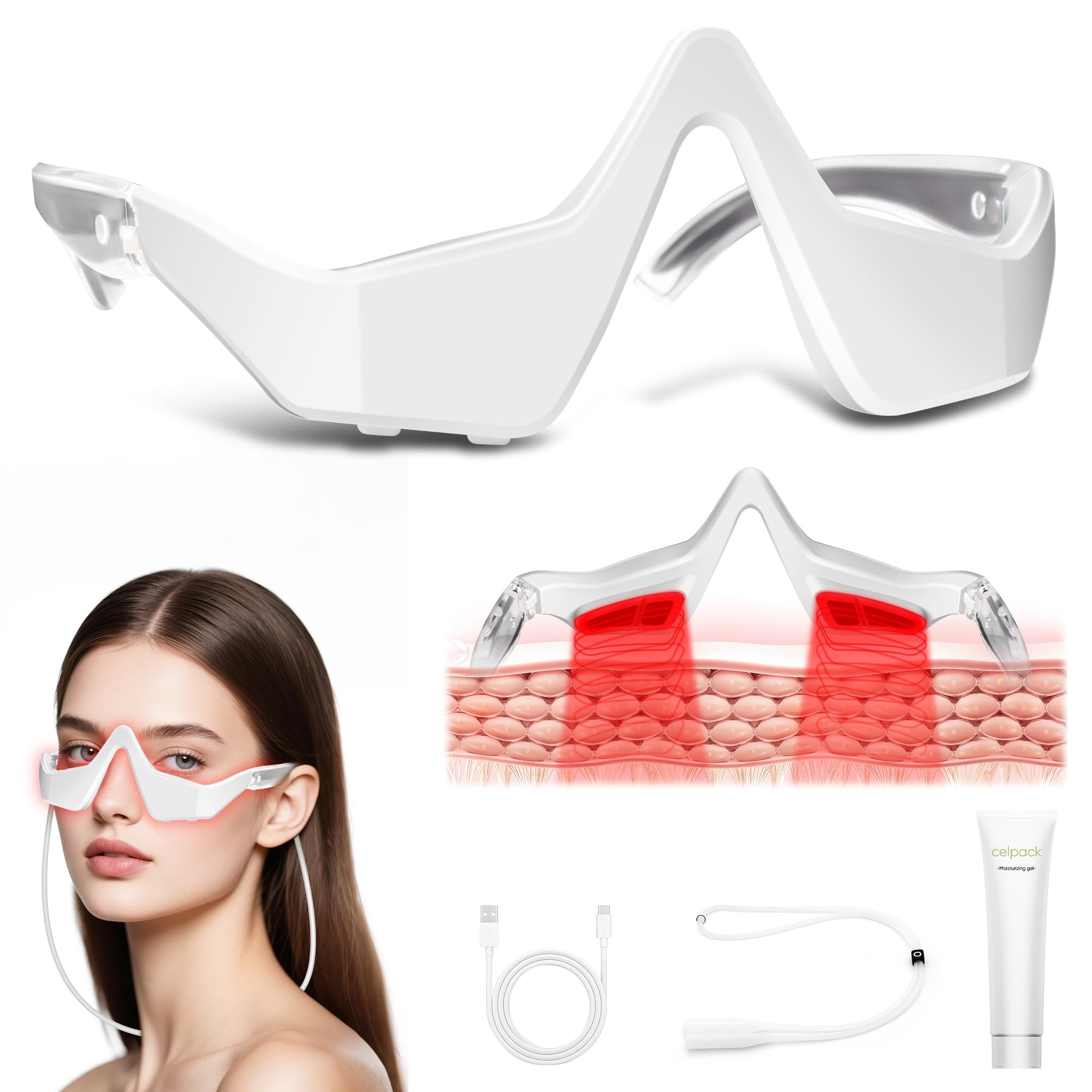EMS Kırmızı Işık Göz Masaj Göz - Light Therapy Glasses incelemesi ve fiyatı