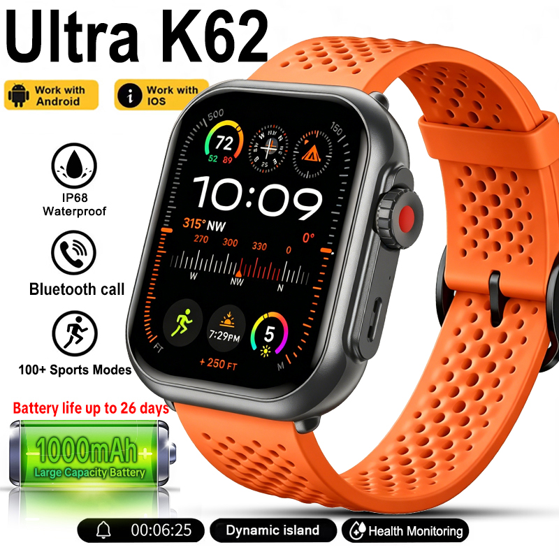 Yeni Watch Ultra K62 Akıllı Sa - Fall Detection Watch incelemesi ve fiyatı