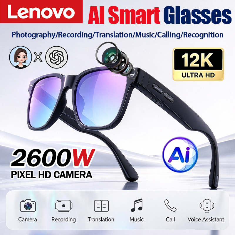 Lenovo AI Akıllı Gözlükler 12K - Smart Glasses Lens incelemesi ve fiyatı