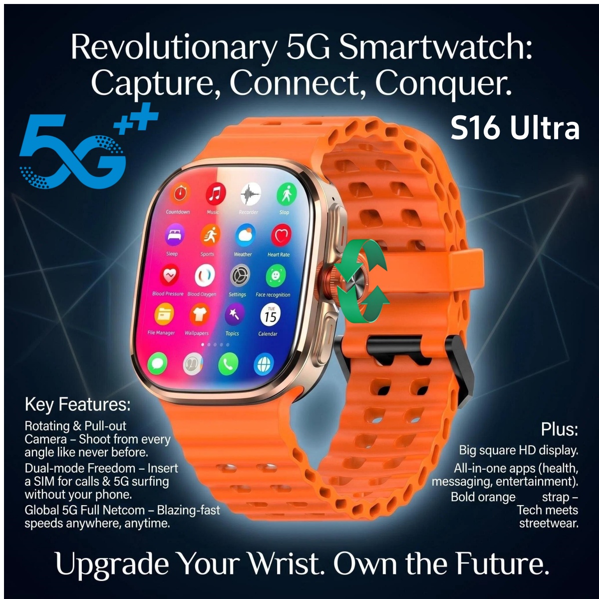 Orijinal S16 Ultra Akıllı Saat - Fall Detection Watch incelemesi ve fiyatı