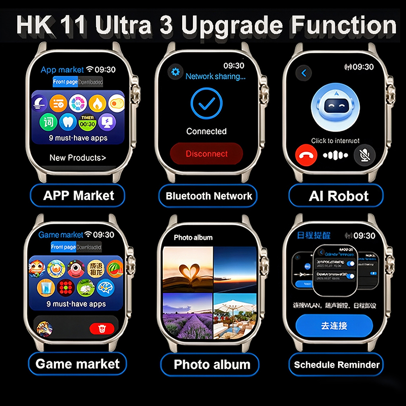 Yeni Saatler Erkek HK11 ULTRA3 - Fall Detection Watch incelemesi ve fiyatı